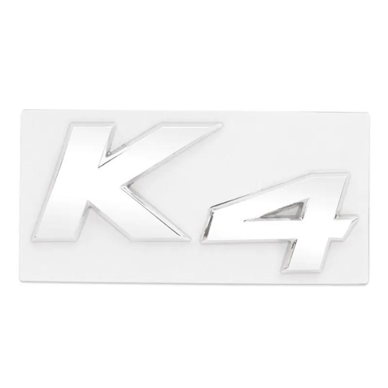 3D Metal Chrome Black K2 K3 K4 K5 KX7 Letters Logo Rear Boot Trunk Emblem Badge Sticker For Kia Car Styling Accessories Rdxbt90