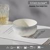 Juego de Cuencos de Cerámica para Arroz ZISIZ con Patrón de Piedra Gris Claro