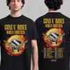 Guns N Roses World Tour 2026 Graphics 100Cotton Shirt Men Retro Fashion New Summer Hip Hop Unisex Short Sleeve Tshirt Fan Gift