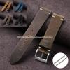 Vintage Oil Wax Leather Watch Band Handmade Stitching Cowhide Strap 18mm 20mm 21mm 22mm for Omega for Seiko Smartwatch Wristband