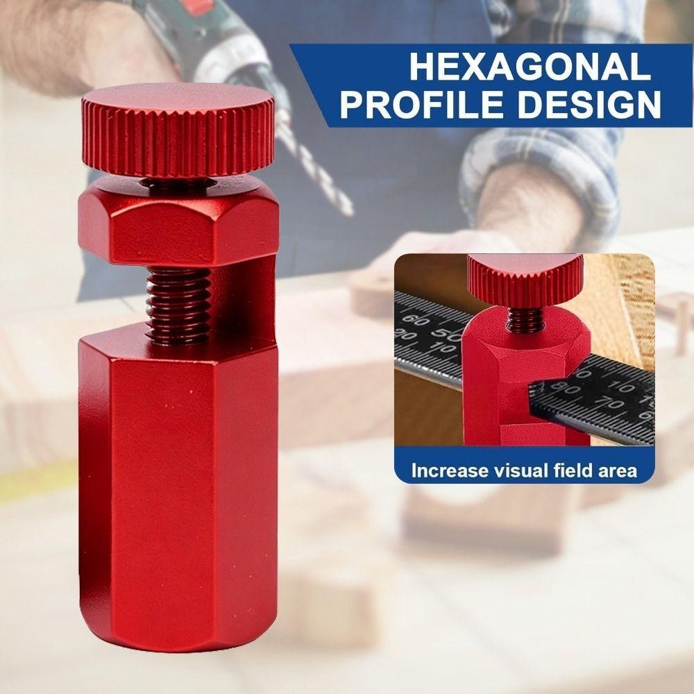 Aluminum Alloy Framing Square Stops Bright Red Framing Jig Tool Stable Tall Stair Gauges Roofing