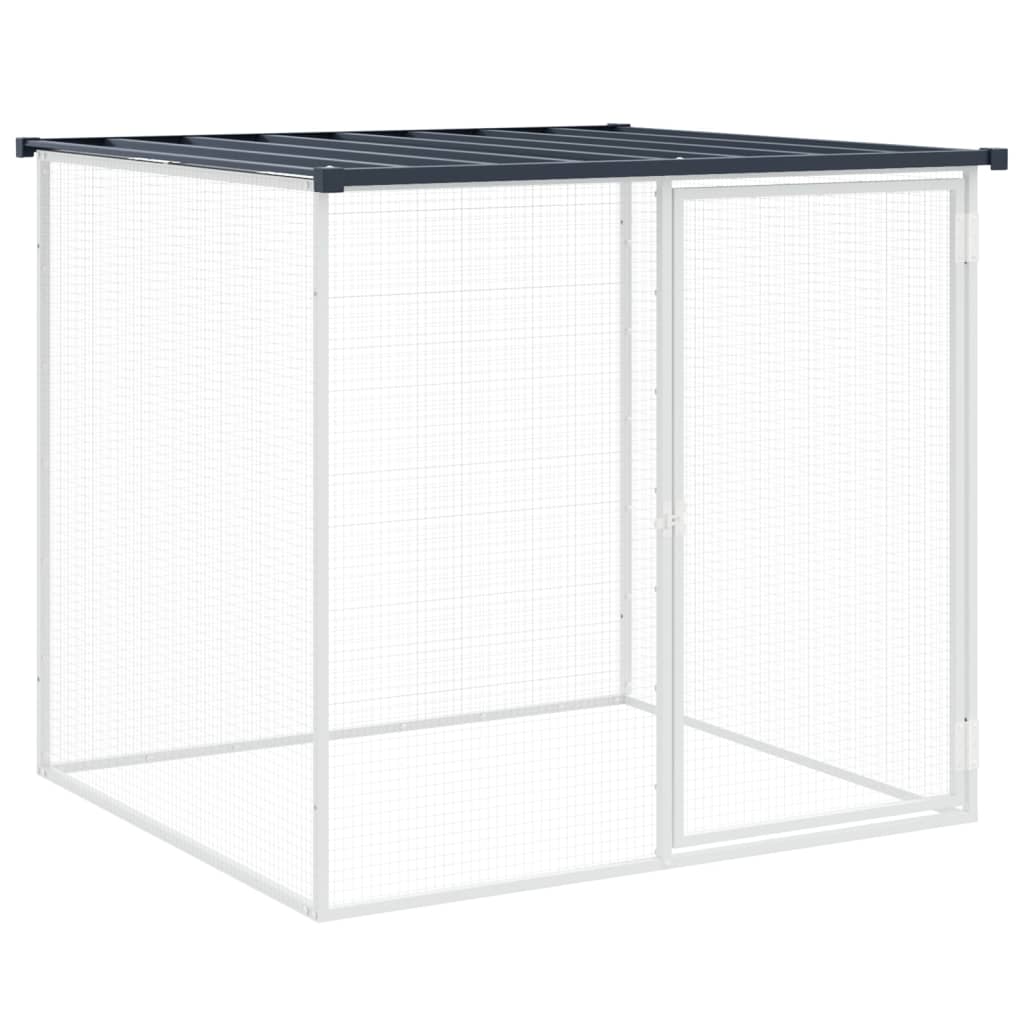 Vidaxl Chicken Coop, With Roof, Anthracite, 1003X98X90 Cm, Steel