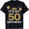 Este Ziua Mea de Naștere 50-lea Rege Petrecere Ziua de Naștere Coroană Bărbat Femeie Tată Tricou