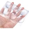 Door Knob Wall Shield Clear Soft Rubber Door Stopper Door Handle Bumper Mute Stickers Wall Protector Muffler Pad Protective Plug
