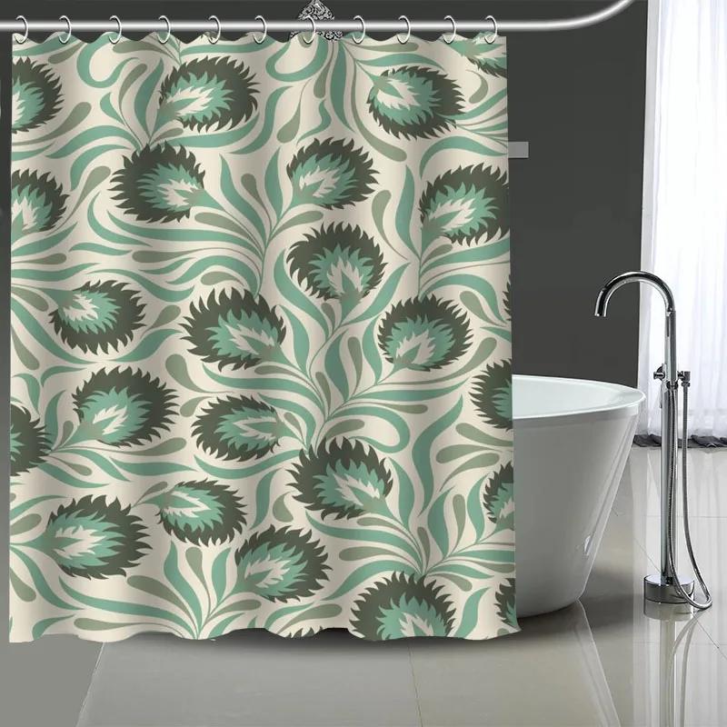 William Morris Art Custom Pattern Polyester Bath Curtain Waterproof Shower Curtains DIY Bath Screen Printed Curtain For Bathroom