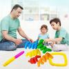 Bunte Röhren, Zappelspielzeug, faltbar, für Autismus, Erwachsene, sensorischer Stressabbau, einfaches Spielzeug für Erwachsene und Kinder, lustiges Anti-Stress-Spielzeug