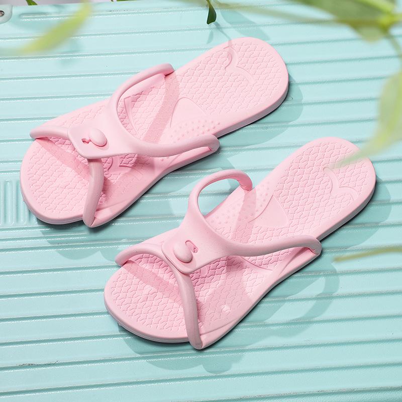 Neue Hotelreise-Sandalen mit faltbarer EVA-Weichsohle für Paare Herrenreise Tragbare Pantoletten