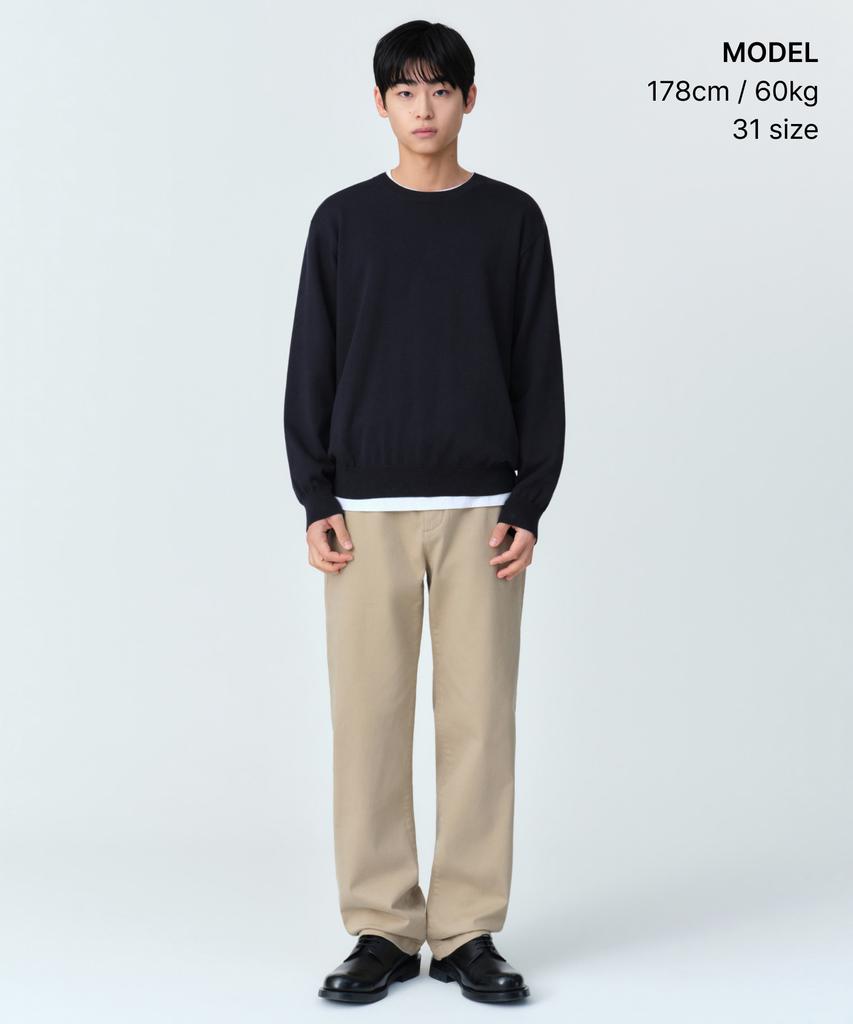MUSINSA STANDARD Comfort Straight Chino Pants [Beige]