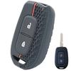 2 Button Silicone Key Ring Case Cover Shell Holder For Renault Clio Modus Clio Dacia Sandero Logan Duster Dokker 2021 2020 2019