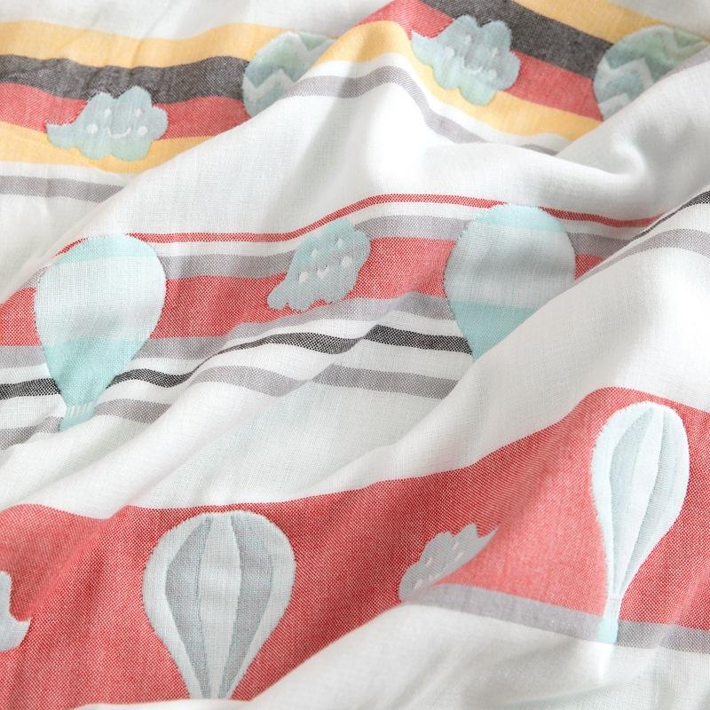 Class A Cotton Six-layer Gauze Children Throw Blanket Couch Soft Towel Quilt Single Double Summer Air Conditioning Cover Blanket For Kids Adult