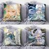 Zibai Genshin Impact Game Home Sofa Cushion Covers and Aecorative Custom Pillow Covers
