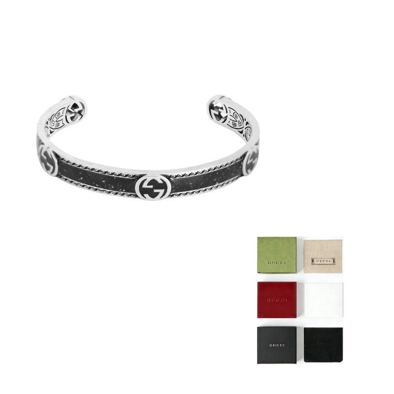 Gucci Sterling Interlocking G Bracelet 645570-J8410-1064