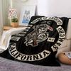 1 st Sons of Anarchy MC Mjuk Varm Pläd Sovpläd för Soffa Kontor Säng Camping Resa, Bekväm