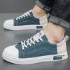 Canvas Shoes Summer Men's Breathable Casual Shoes Soft Sole Non-slip Outdoor Walking Shoes Flat Shoes Youth Sports Board Shoes