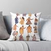 Women Strength Diversity Grace Square Pillowcase Polyester Linen Velvet Pattern Decorative Pillow Case Cushion Cover