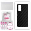 apgo Protective Skin Sticker for the Back Compatible with Vivo Y31 2021, Wrap Film, Foil, Vinyl - Pattern Carbon Black
