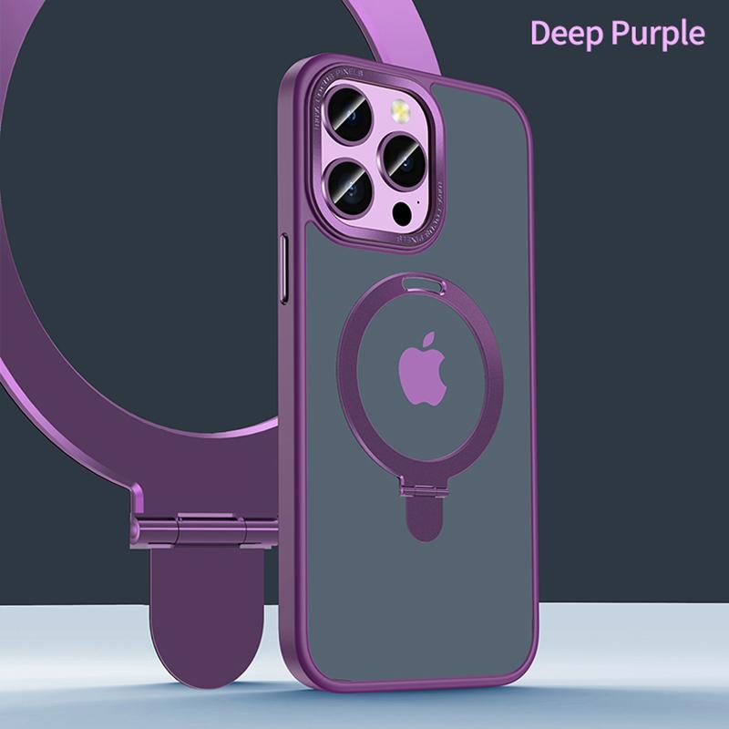 Magnetyczny uchwyt pierścieniowy do bezprzewodowego etui z funkcją ładowania Magsafe do Iphone 14 12 13 Pro Max Plus zderzak odporny na wstrząsy metalowy wspornik