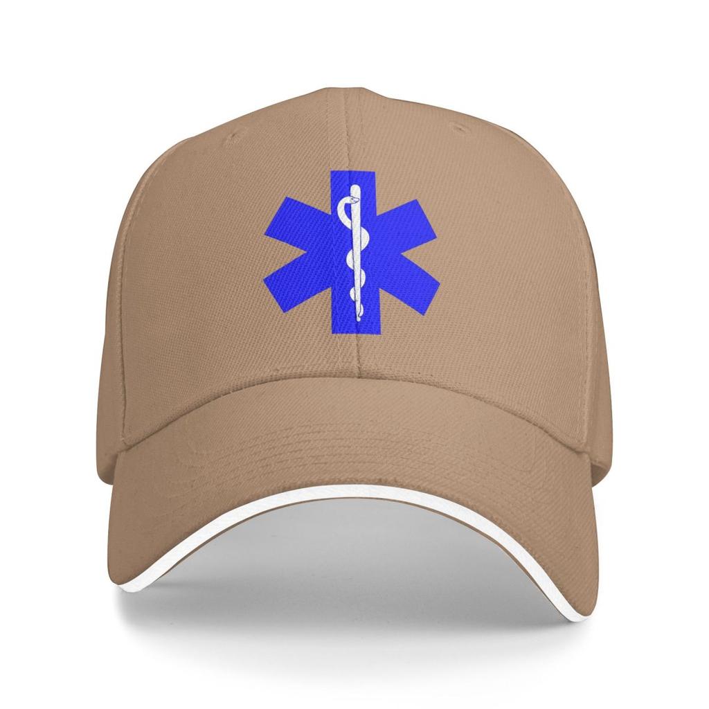Unisex Baseballkepsar EMT Livets Stjärna Akut Medicinsk Utomhus Streetwear Sommar Sport Baseballkepsar Hiphopkeps Casquette Kepsar
