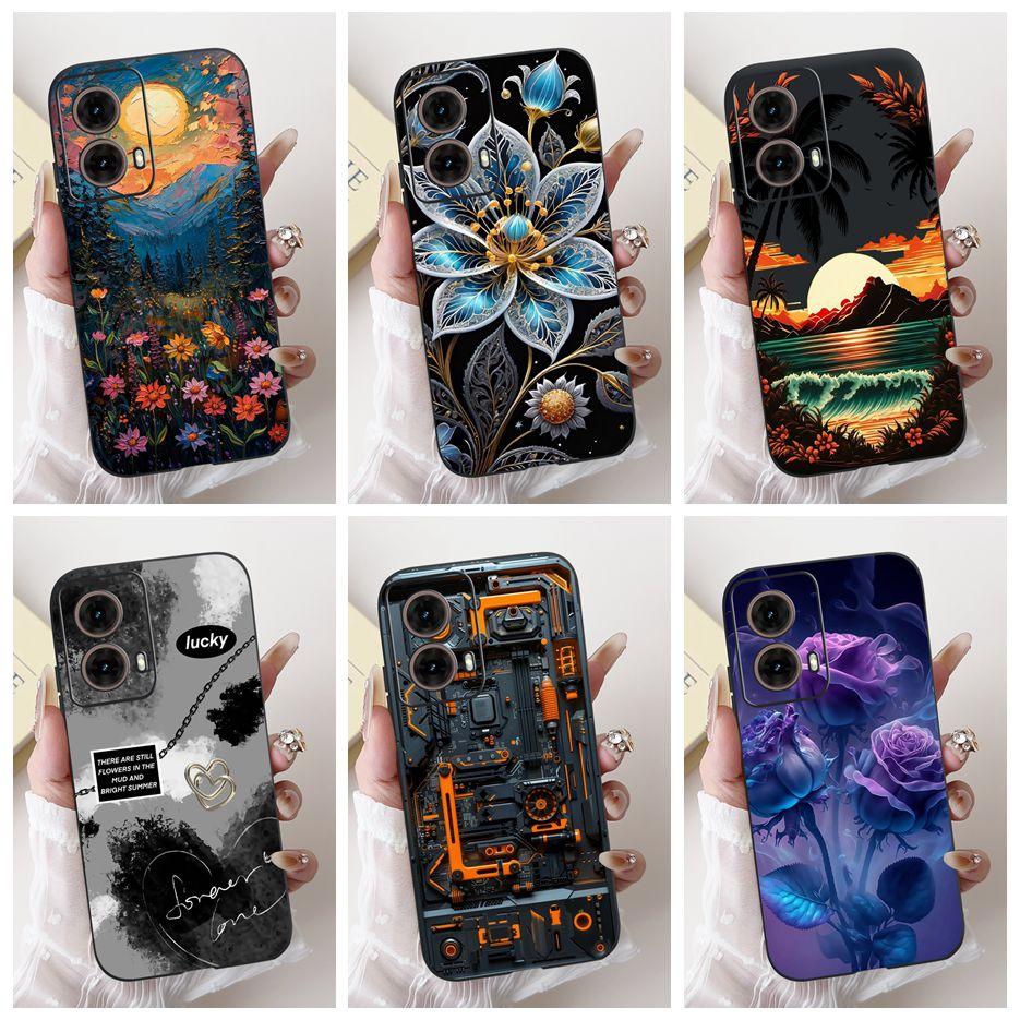 For Motorola Moto G85 5G Case XT2427-1 Luxury Candy Painted Cover Soft TPU Phone Case For Moto G35 G 55 85 MotoG55 MotoG85 Shell