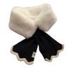 Windproof Neck Scarves Cross Wool Collar Elegant Knitted Scarf  Winter