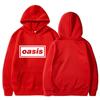 O-Oasis Men's Hooded Sweatshirt Retro British Rock Band Casual Hoodie