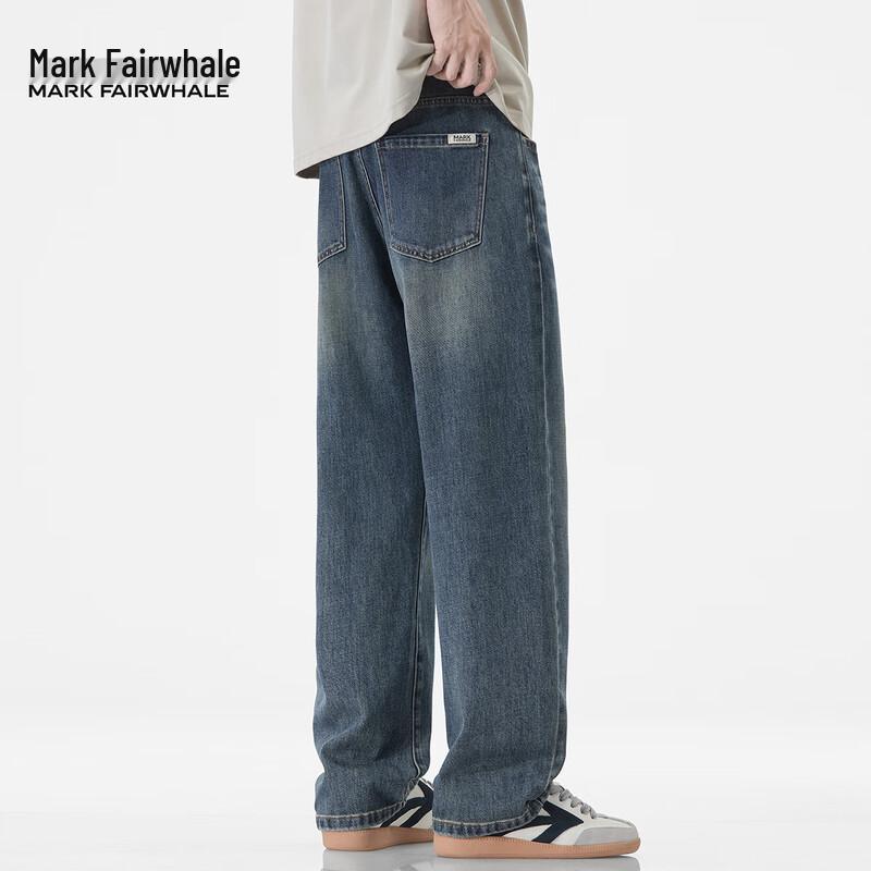 Mark Fairwhale Heren High-Street Losse Pasvorm Rechte Jeans