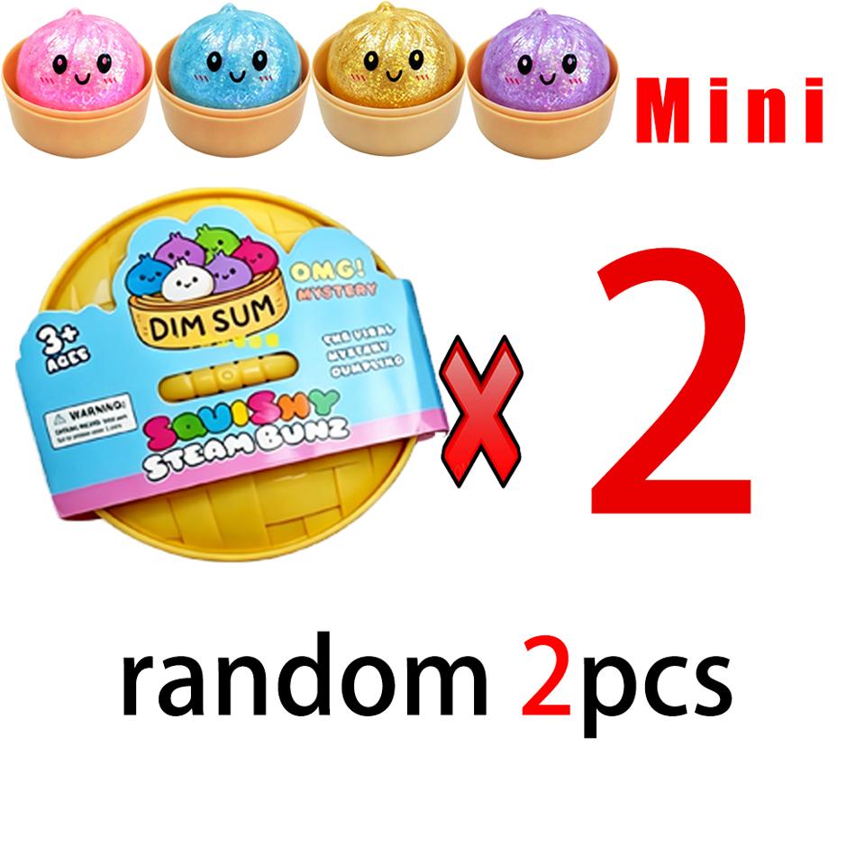 Mini Glitter Dumpling Glitter Dumpling Squishy With Box Dumplings Sensory Squeeze Toy For Stress Relief