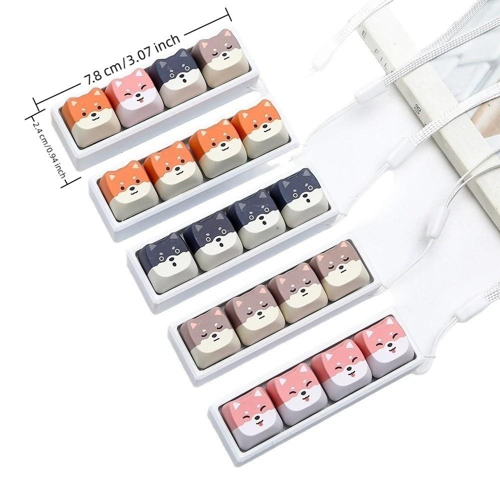 Lightweight Keycap Fidget Keychain Cat Shape Finger Press Keycap Keychain Fidget Toy