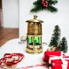 Lanterna de latão de 16,51 cm para decoração de casa, presente para homens em presentes de aniversário para Halloween, Natal, lâmpada de latão para sala de estar, quarto