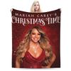 Mariah Carey Christmas Plush Blankets Students Flannel Bedding Throws For Couch Chair Sofa Bed Warm Soft Bedspread Birthday Gift