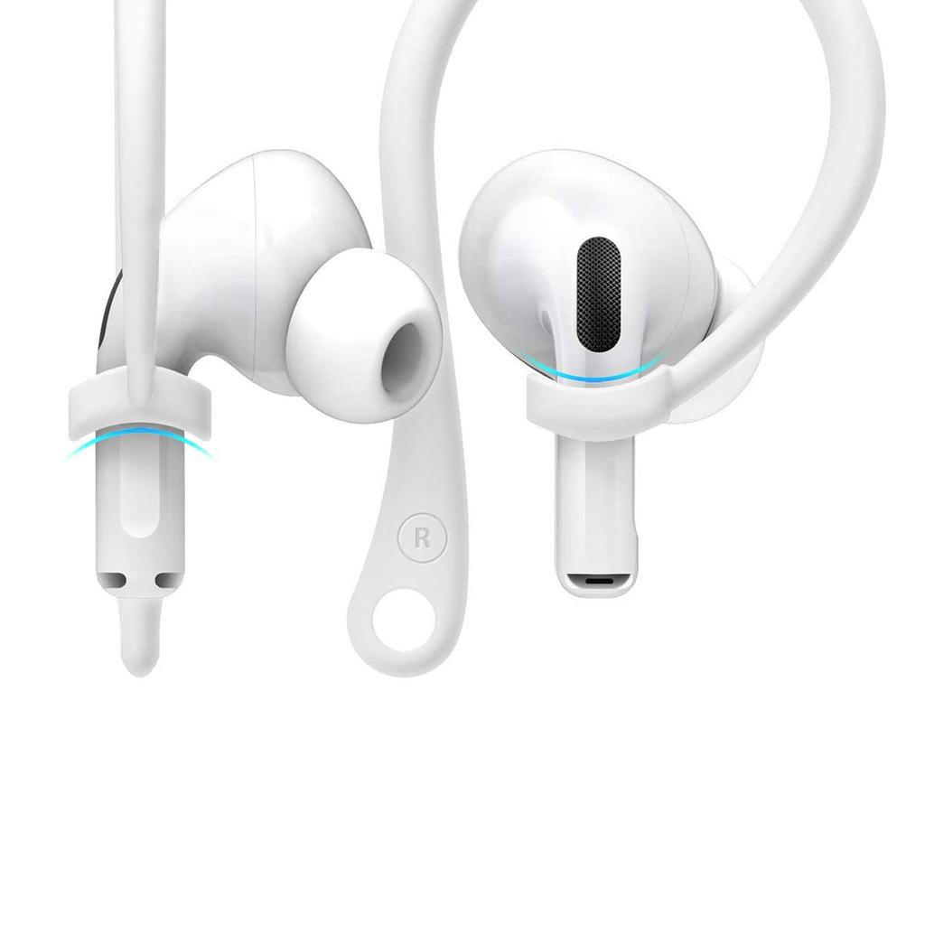 Silikoniniai ausų kabliukai Apple AirPods 4 Pro 2 1 priedams. Anti-fall Bluetooth ausinių laikiklis Galaxy Buds 3 sportui. Ausų kabliukai.