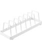 Tower Plate Stand, White, W32 X D11 X H9cm, for Upright Storage In Drawers and Cupboards, 1375