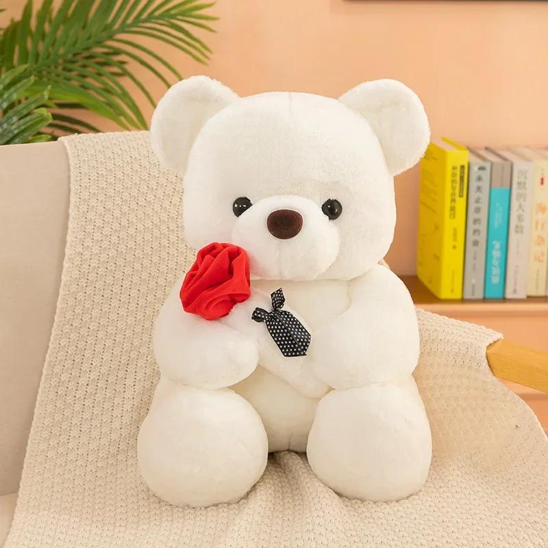 25-55CM Valentine's Day roses teddy bear animal plush toys for girls teddy bear dolls for daily use