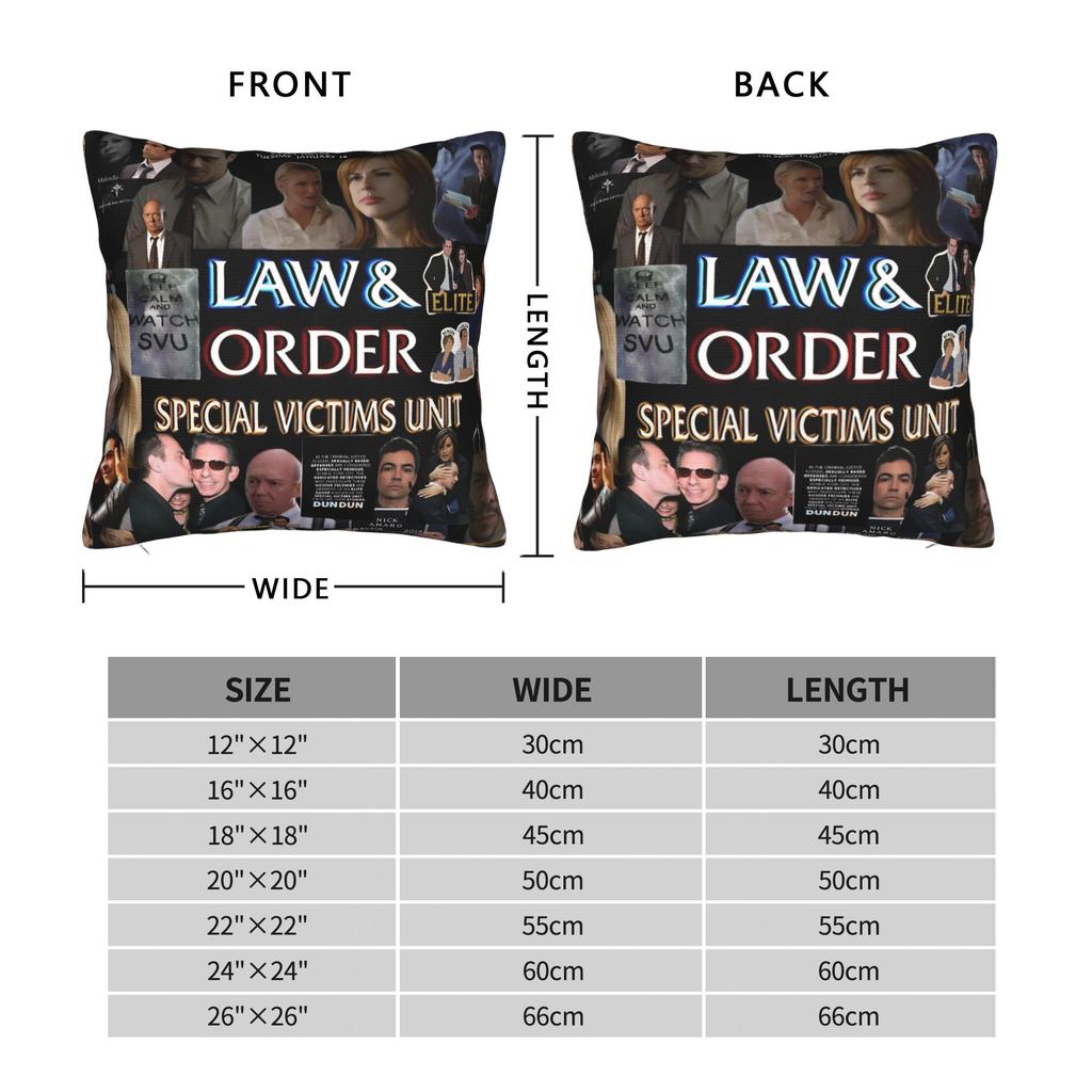 Law Order SVU Pillow Cover Comfy Cushion Cover Fashion Pillow Case For Sofa Bedroom Home Decor