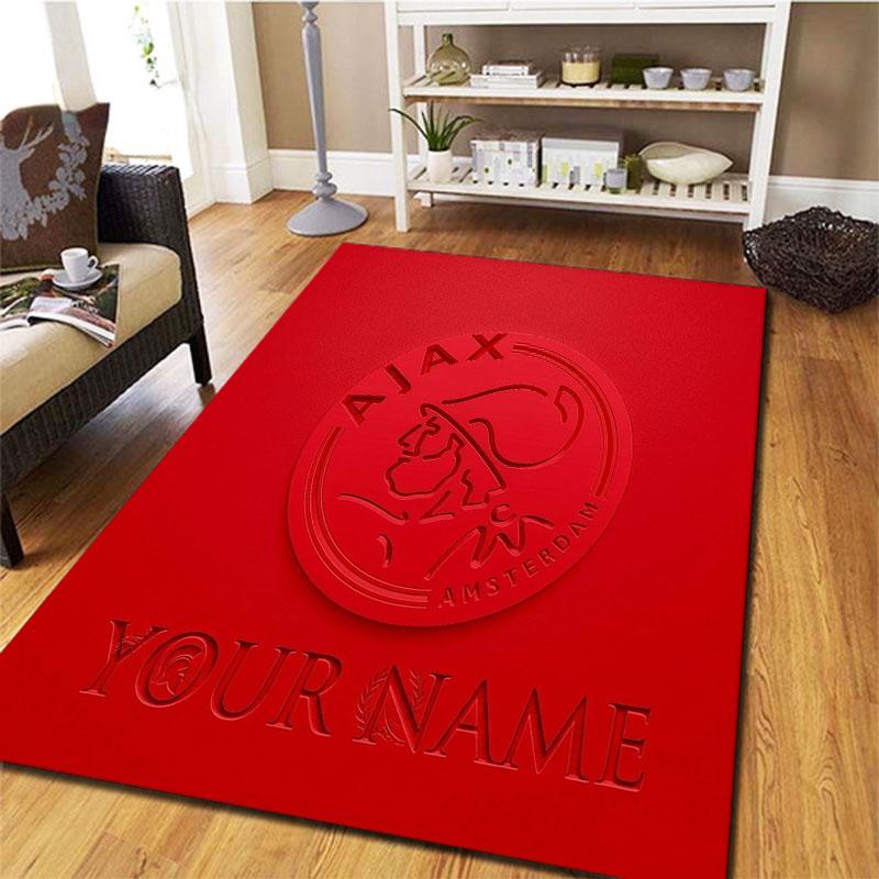 AFC Ajax Custom Name Carpet Rug for Living Room Bedroom Home Sofa Decoration,Kids Play Non-slip Floor Mat