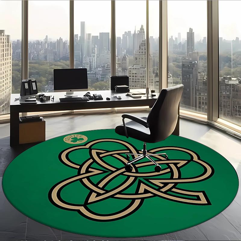 Celtic Football Club (5) Tappeto Rotondo per Ufficio Tappeto Decorativo per Pavimento per Ufficio Camera da Letto Soggiorno e Spazio Domestico