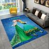 Frozen Elsa Princess Snow Queen Cartoon Carpet Rug for Home Living Room Bedroom Sofa Doormat Decor,Kid Non-slip Floor Mat