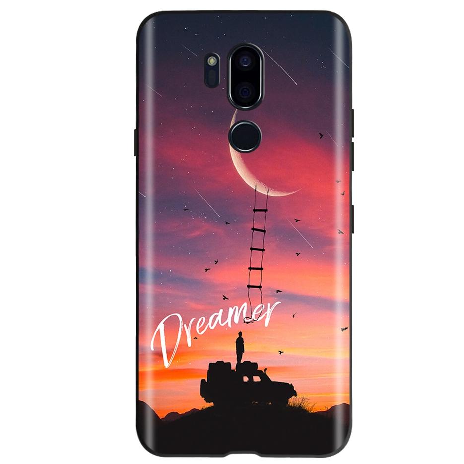 For LG G7 ThinQ Case G710 LM-G710 Cute Cat Butterfly Shockproof Soft Silicone Phone Case For LG G7 ThinQ Back Cover 6.53'' Coque