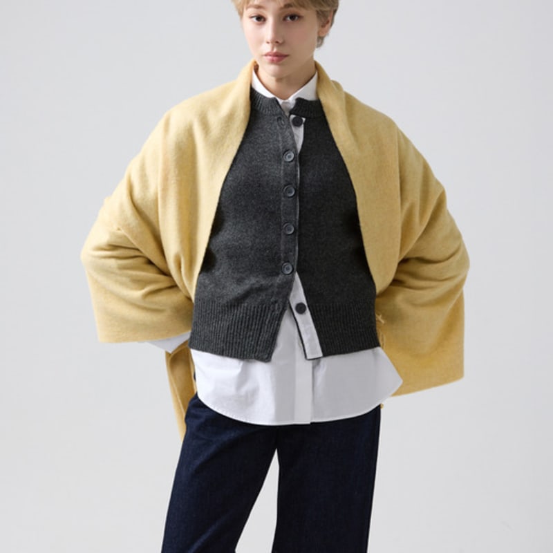 ABRAHAM MOON Merino-Wollschal 70cm - Sand