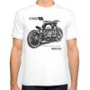 Vintage Men's Motorcycle Design Print T-shirt Summer R100 RS Motorbike Hipster Print Tee Shirt White Casual T Shirts Outfits