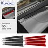 Real Soft Carbon Fiber For Lexus GS GS250 GS350 GS200t GS450h L10 2012- LHD RHD Car Door Protect Panel Sticker Interior Trim