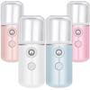 4 Pieces Nano Sprayer Nano F Portable Mini F Mist Handy Sprayer Atomizing Eyelash Extension Cool For Usb Rechargeable (white, Light Pink, Blue,,1640