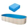 Oval Pool Liner 16.4x9.8ft Unibead Style Pool Liner 47in Wall Height
