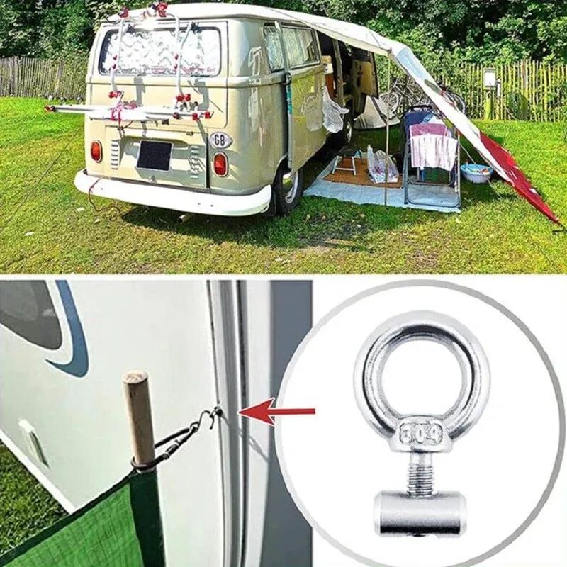 2-8x Stainless Steel Awning Rail Stoppers 6mm Stops Motorhome Campervan Caravan Car Accessory Slip Ring Screw