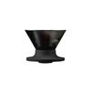 HARIO V60 Dripper NEO (1-2 Tassen) Tritan Harz Spiralrippe Schwarz Hergestellt in Japan VDN-01-B