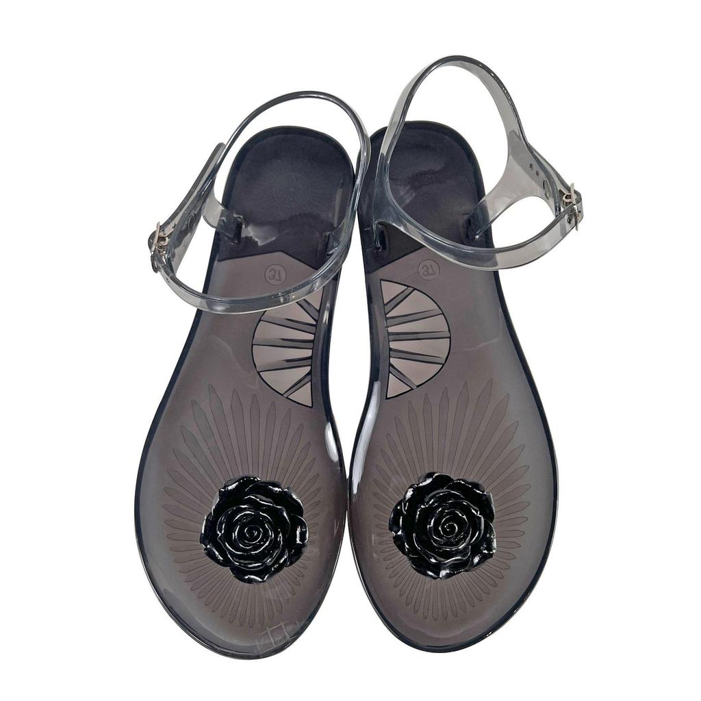Best-Selling Women's Camellia Jelly Sandals - Non-Slip Soft Sole
