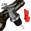 Whiskey Bottle Pourer Spout Dragon Head Wine And Stopper, Resin for Liquor Reusable Preservation Stopper Bottles, Sealer Spirits Champagne Zinc Alloy