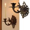 Vintage Wall Candle Sconce Wall Mount Candle Holder Living Room Bedroom Dining Room Bathroom Hanging Decorative Candlestick