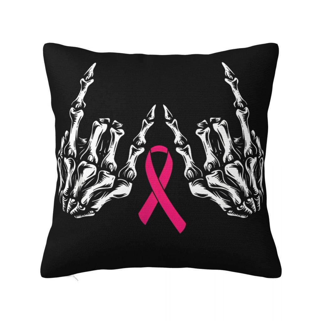 Breast Cancer Halloween In October We Wear Pink Ghost Pillow Case Cushion Cover Decorative Throw Pillow Case Cover For Home