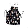 Salon Hairstylist Apron Theme Cooking Chef Comfortable Painting Workshop for